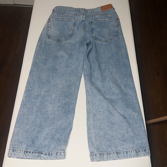 Mango Cropped High Waist Culotte Jeans 8 - Picture 4 of 9